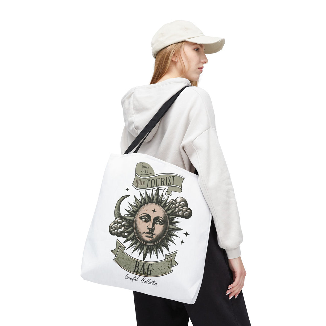 Tides of the Sun & Sea Hoodie – Coastal Celestial Emblem, Tote Bag