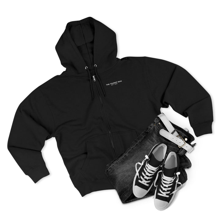 Desert Grown, Gentle Not Fragile, Unisex Zip Hoodie (Black)