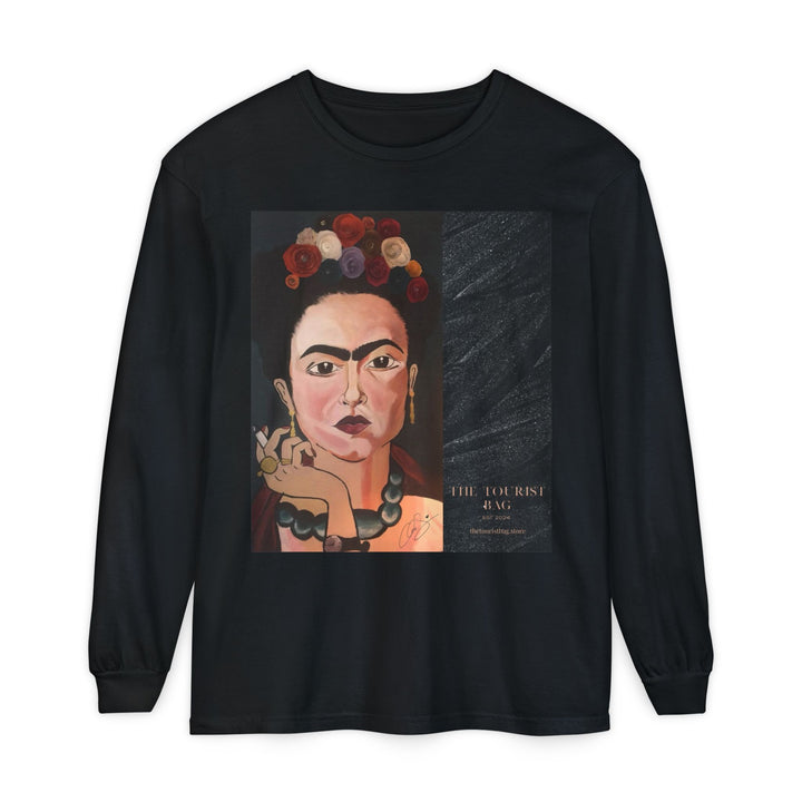 Frida by Aura – Ash & Bloom  Unisex Garment-Dyed Long Sleeve Tee