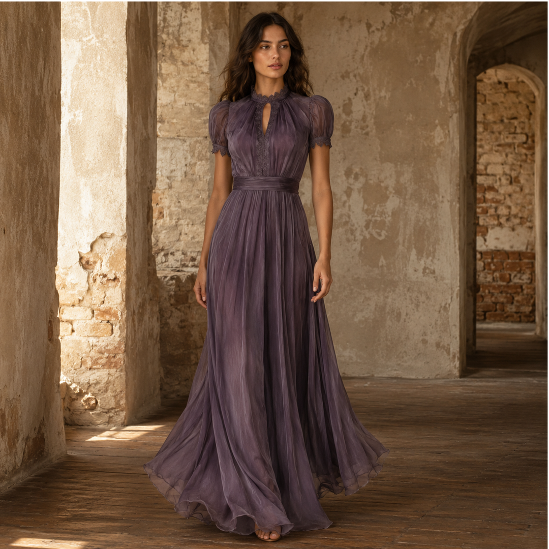 Dust & Roses Whisper Gown