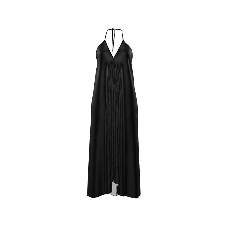 Midnight Union Halter Mrs est 2024 - Satin Backless Dress