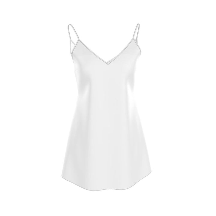 Pearl Union Bridal Satin Slip Mini Dress  —  Minimalist Honeymoon & After Party Dress