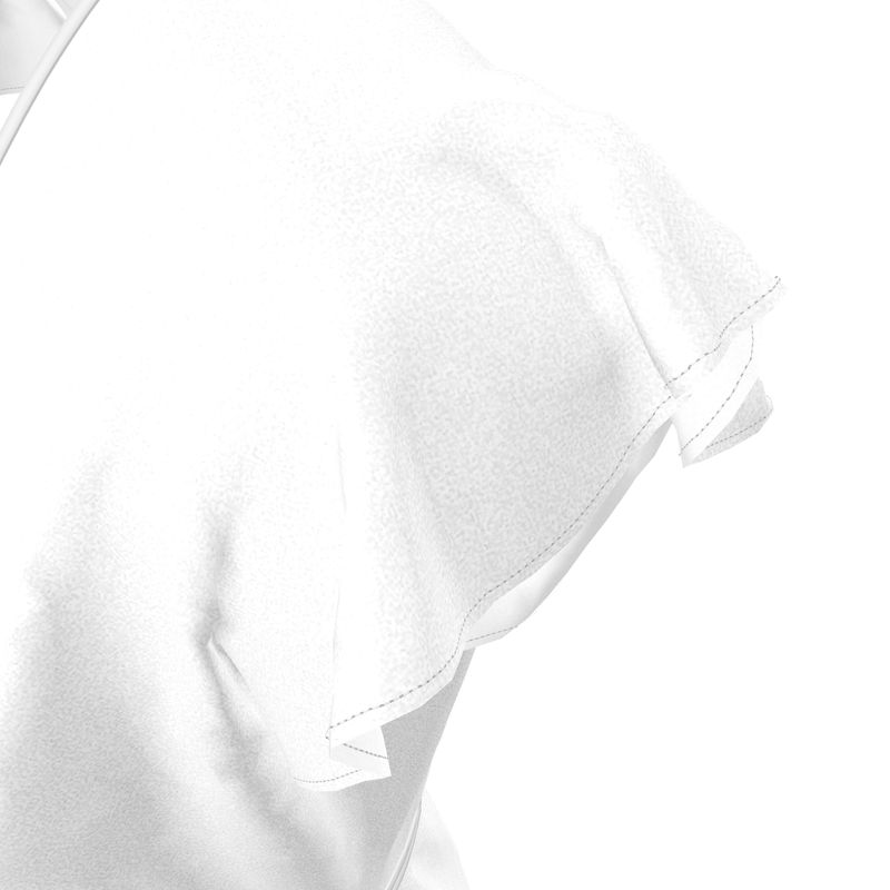 Pearl Union Bridal Satin Tea Dress  —  Romantic White Wrap Dress for Bridal Events & Honeymoon