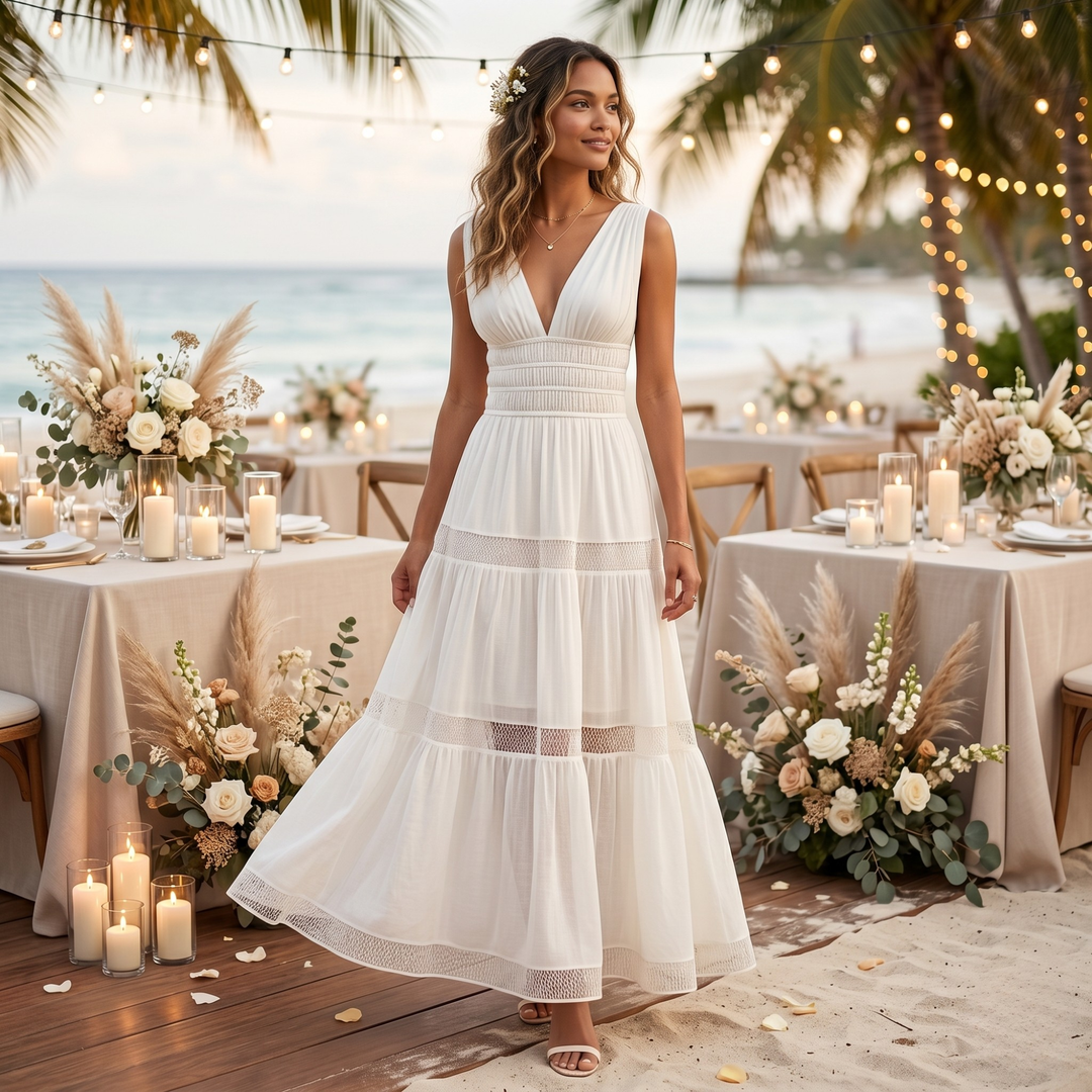 Pearl Union Salt Air Serenity Coastal Luxe Bridal & Reception Gown