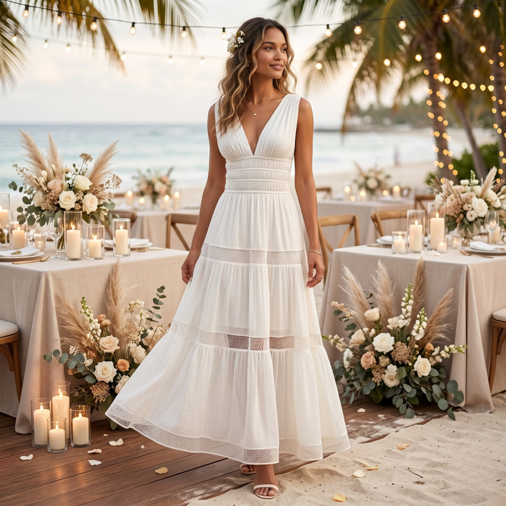 Pearl Union Salt Air Serenity Coastal Luxe Bridal & Reception Gown