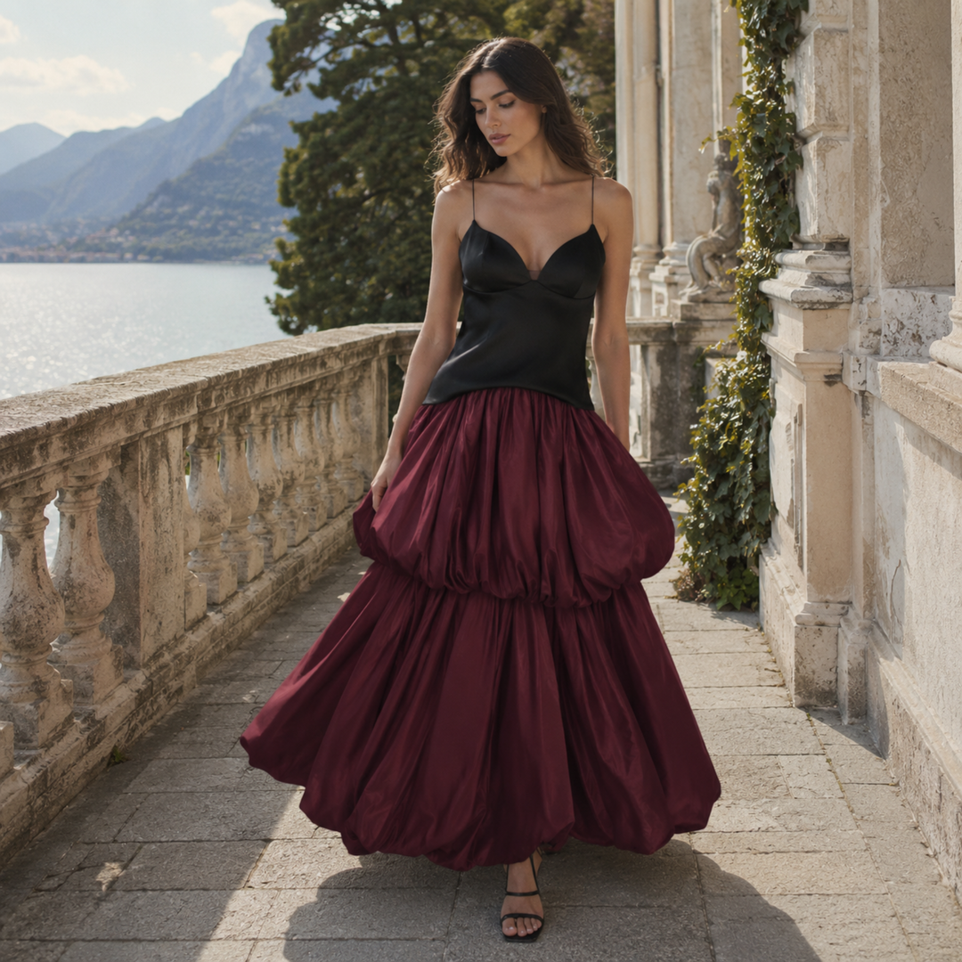 Crimson Promise Couture Bubble Skirt
