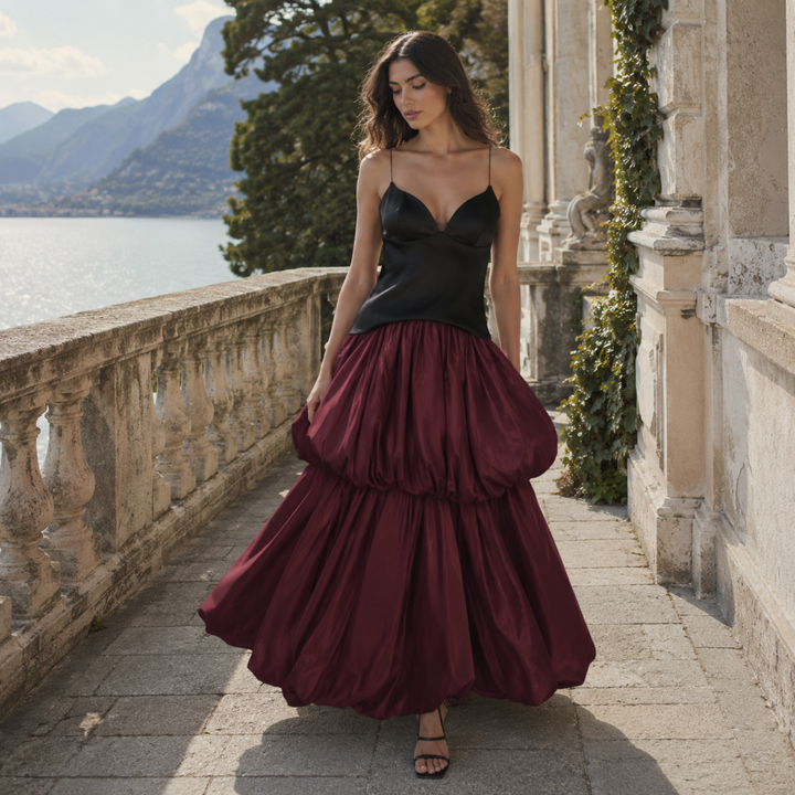 Crimson Promise Couture Bubble Skirt