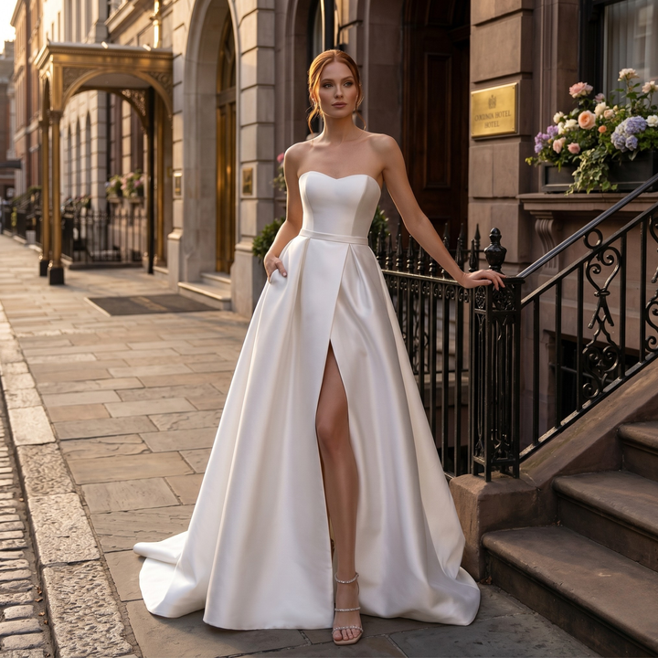 Pearl Union Metropolitan Grace Satin Bridal Gown