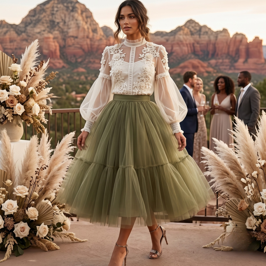 Ivory Garden Heirloom Lace Reception Blouse