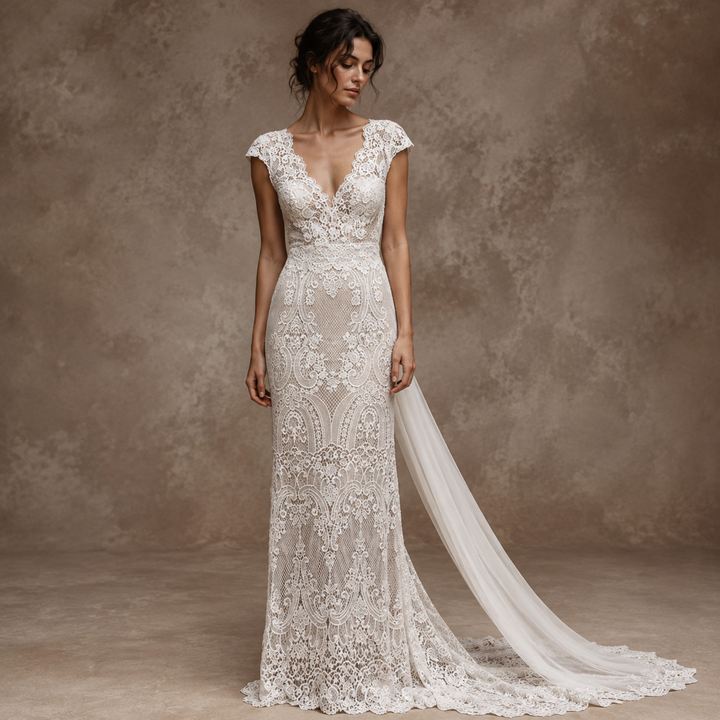 Tidewater Lace Mermaid Bridal Gown