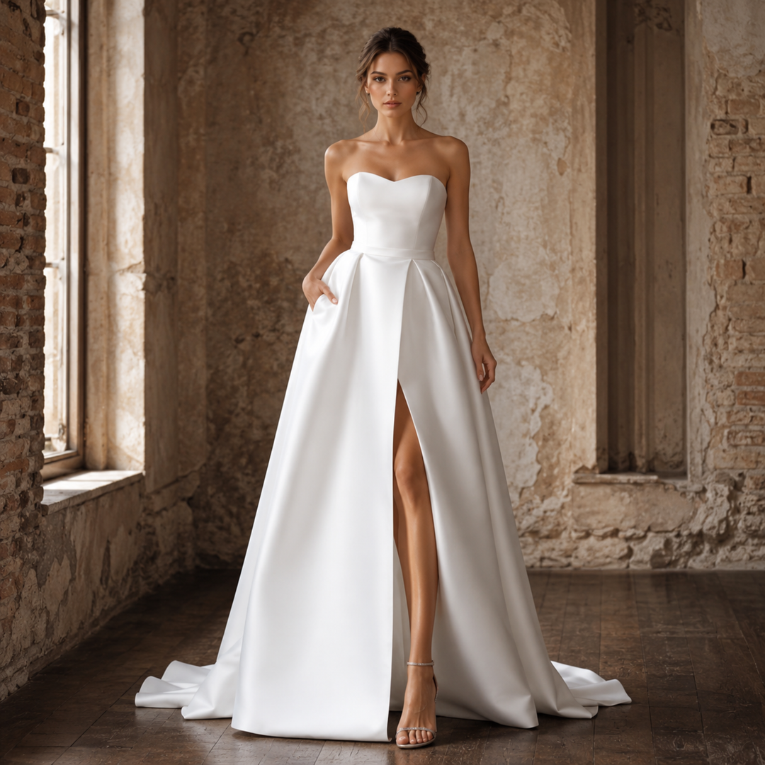 Metropolitan Grace Satin Bridal Gown