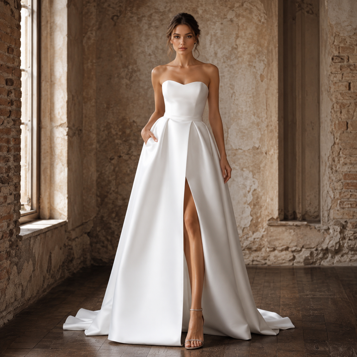 Metropolitan Grace Satin Bridal Gown
