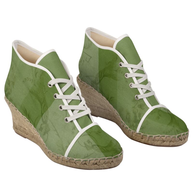 Garden Vineyard Ladies Wedge Espadrilles