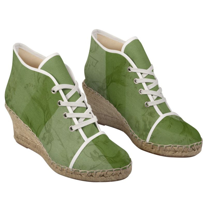 Garden Vineyard Ladies Wedge Espadrilles