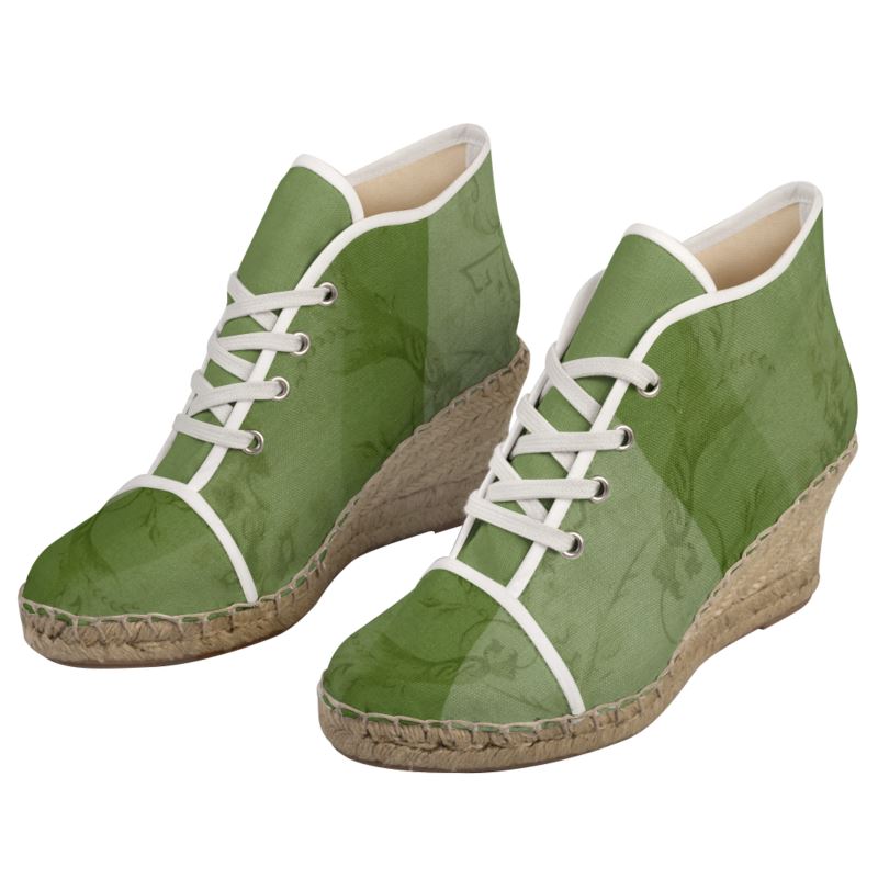 Garden Vineyard Ladies Wedge Espadrilles