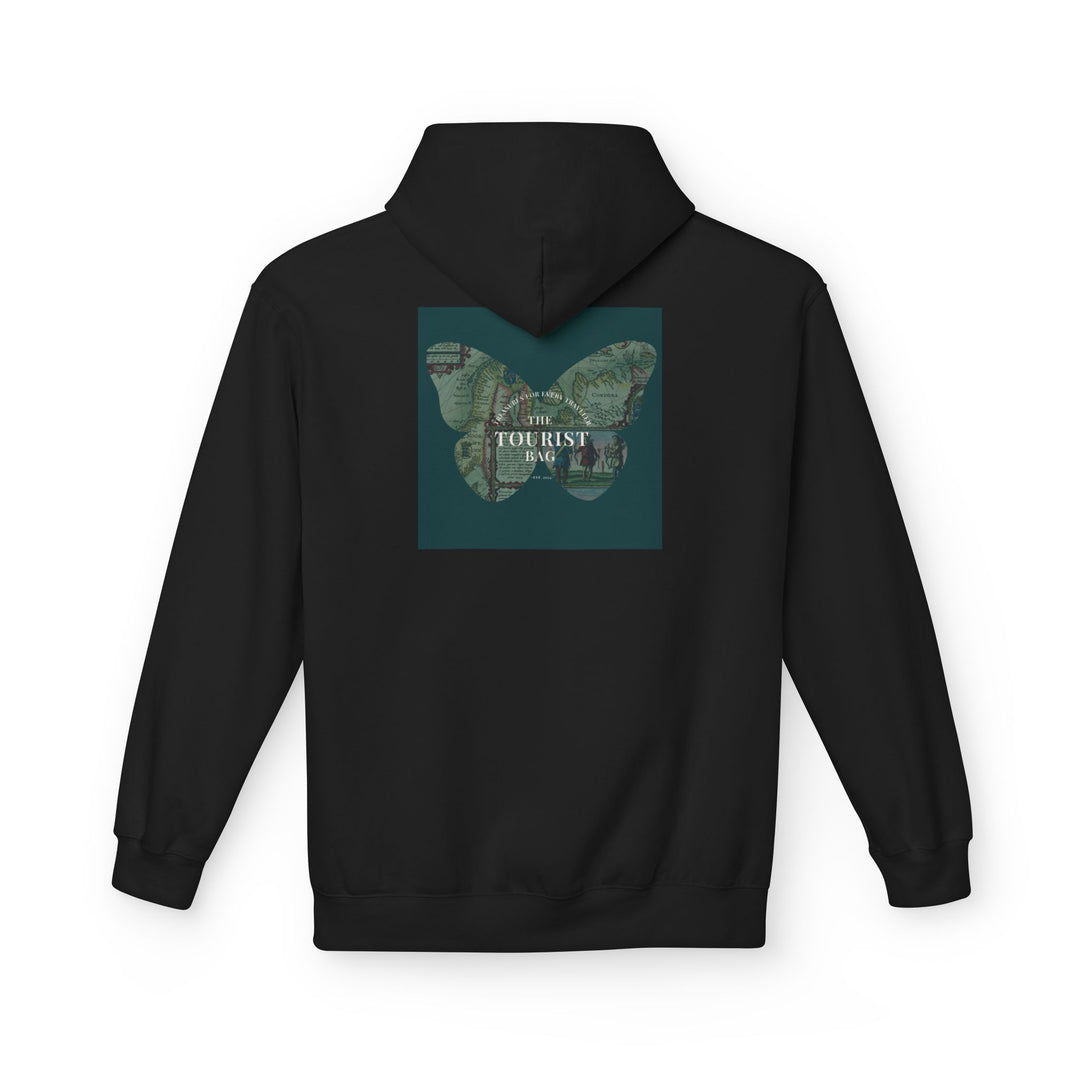 Mapped WanderWings Unisex Midweight Fleece Hoodie — City Adventures Edition