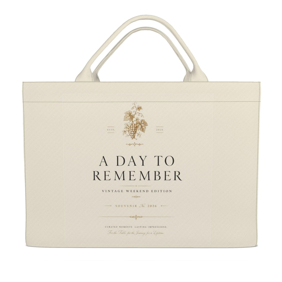 A DAY TO REMEMBER - VINEYARD COLLECTION Carryall Tote Bags