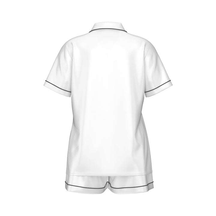 Pearl Union Mrs Est. 2026 White Satin Bridal Pajama Set  —  Wedding Morning Outfit