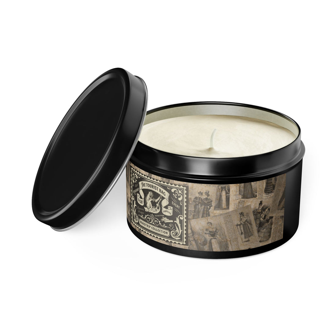 Road Trip Tales – Classic Storybook Edition, Tin Candle (Black — 8oz)