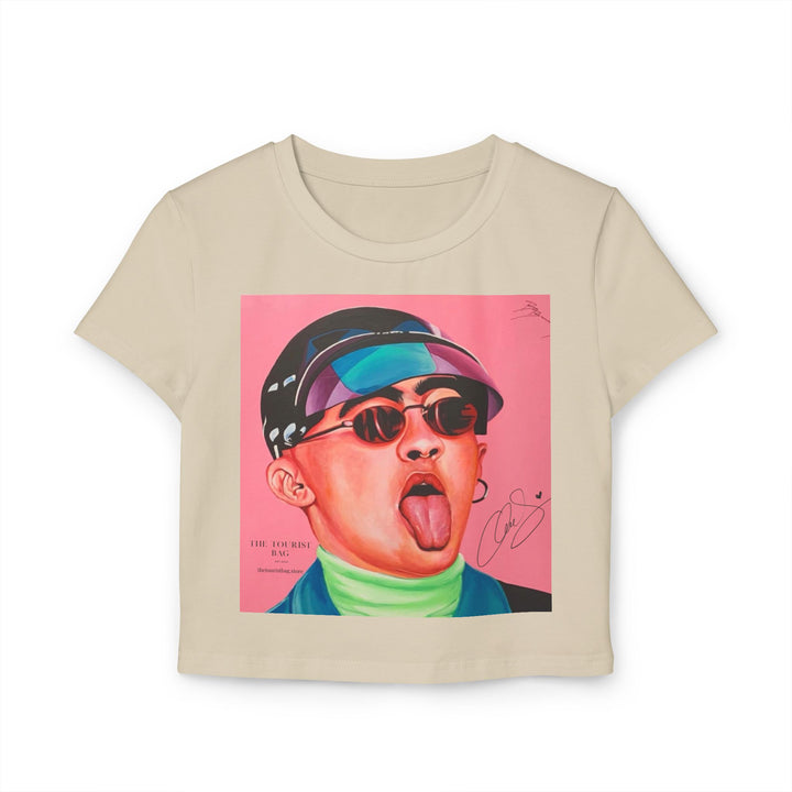 Signature Portrait Women's Baby Tee (Inspired by BadBunny)