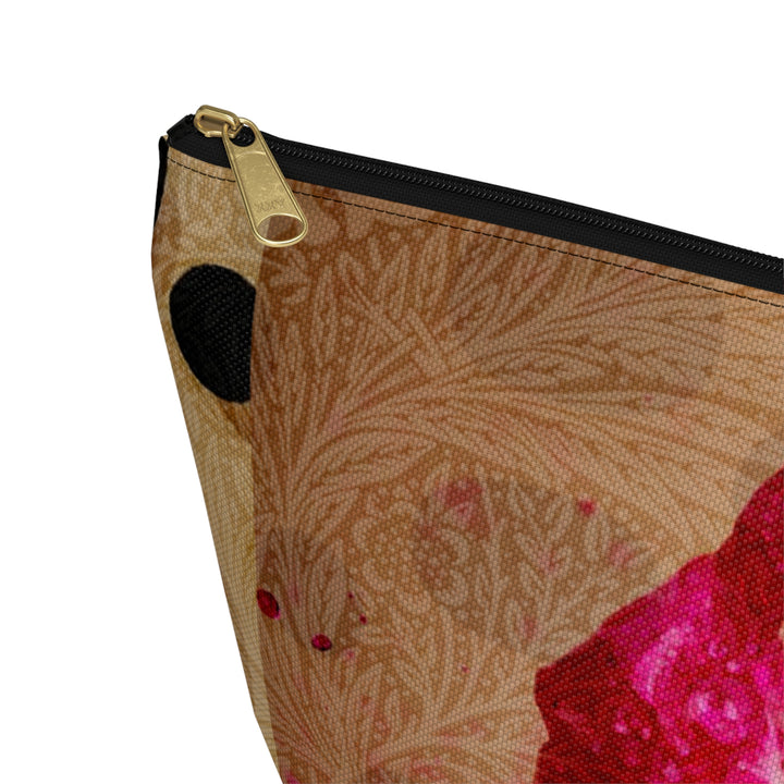Crushed Bloom Wine-Inspired Accessory Pouch | Floral Vineyard Design