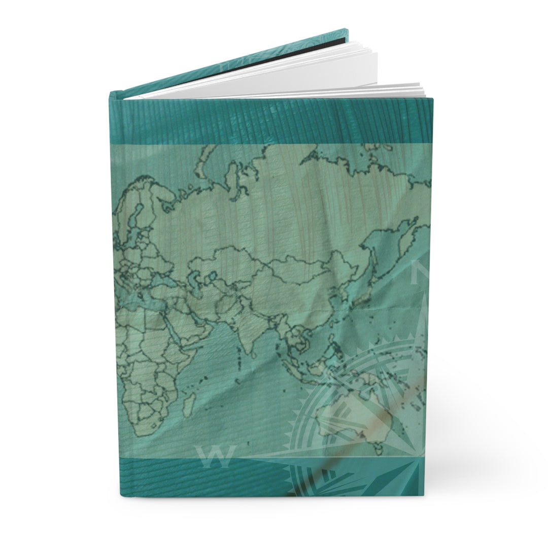 Seafoam Compass – Hardcover Journal Matte