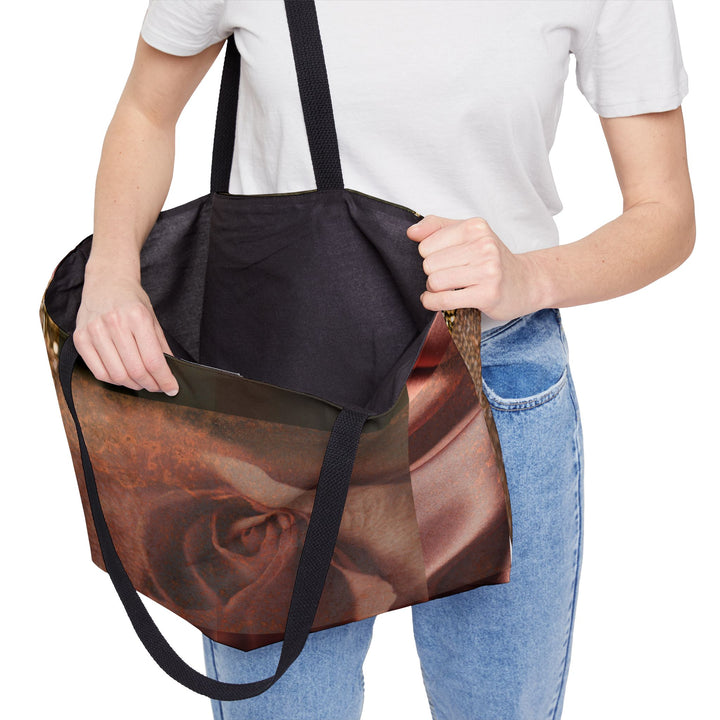 Rose Gold Vows Weekender Tote Bag
