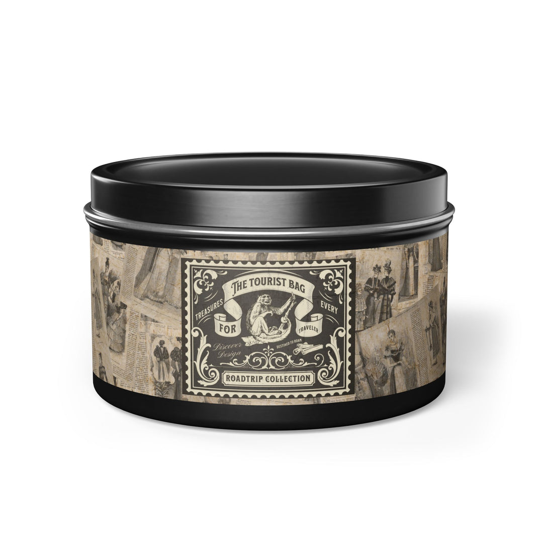 Road Trip Tales – Classic Storybook Edition, Tin Candle (Black — 8oz)