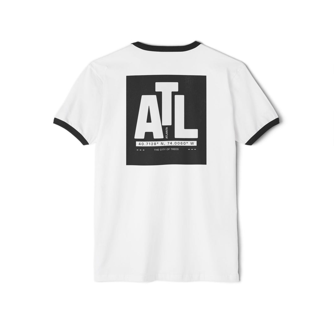 Atlanta Coordinates Unisex Cotton Ringer T-Shirt – ATL City Edition