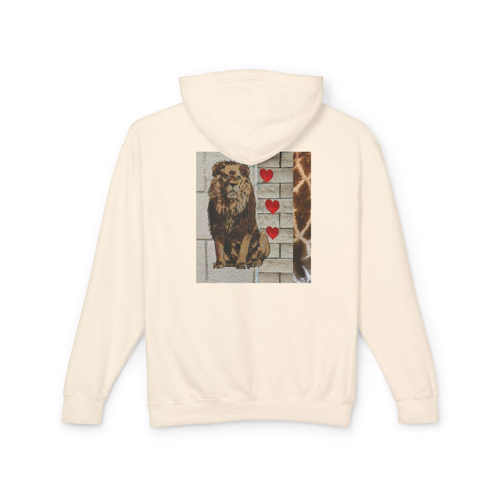 Crowned in Courage Lion Hoodie – Wild Adventures Unisex Sweatshirt (Ivory)