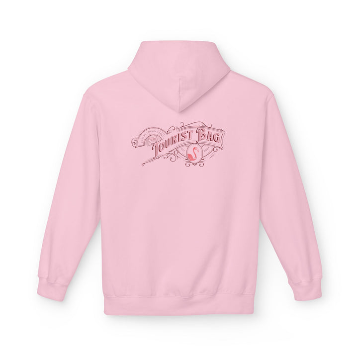 Blush Tides Flamingo Emblem Hoodie (Pink)