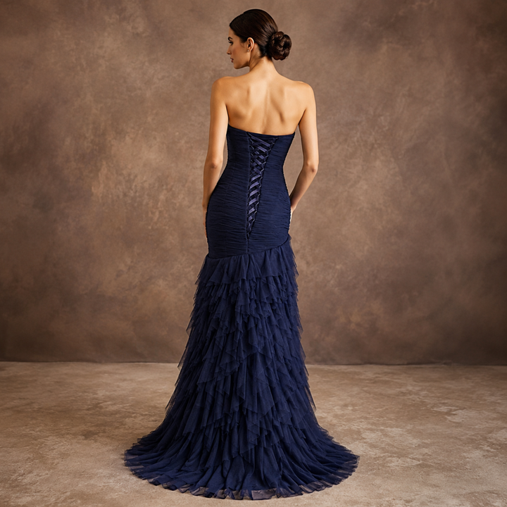 Gilded Garden Midnight Mermaid Gown
