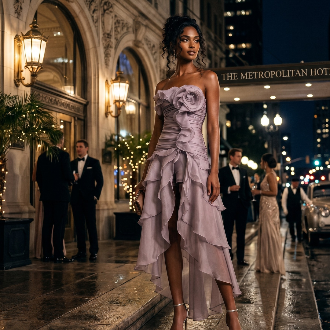 Dust & Roses Luxe Petal Cascade Bridesmaid Dress