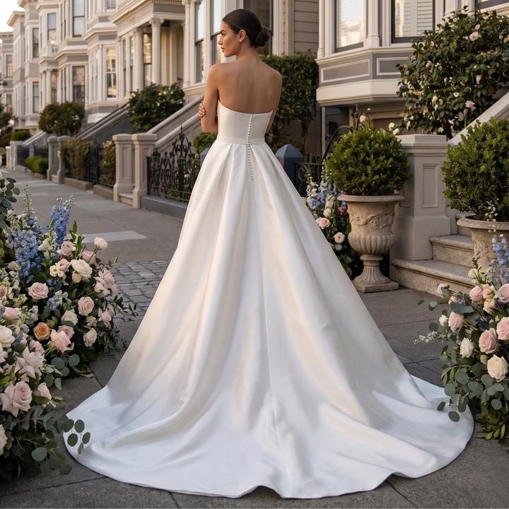 Pearl Union Metropolitan Grace Satin Bridal Gown