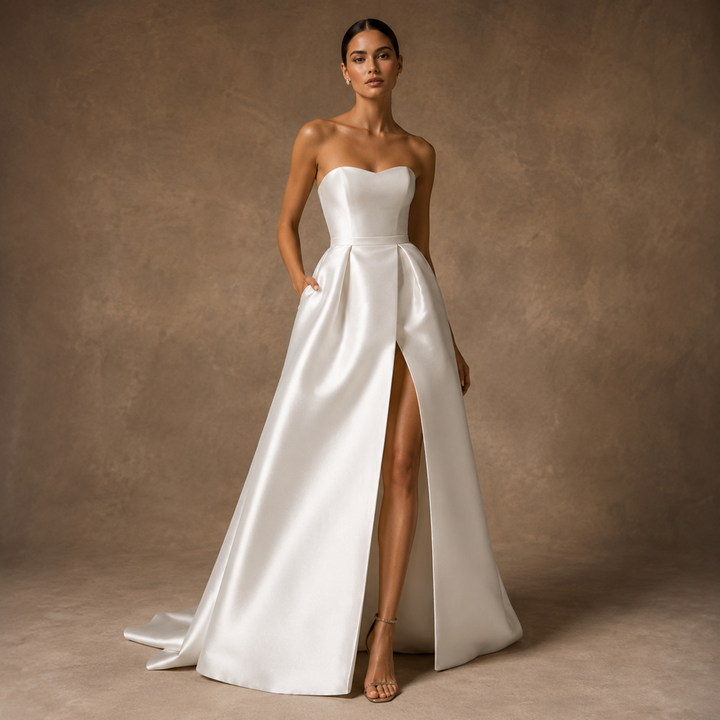 Metropolitan Grace Satin Bridal Gown