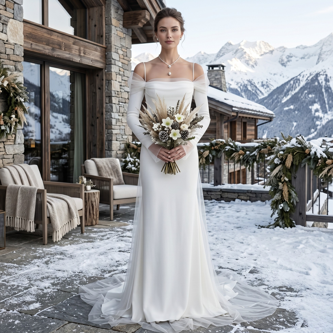 Pearl Union Moonlit Mountain Luxe Destination Bridal Gown