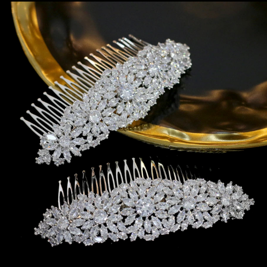 Celestial Bloom Bridal Hair Comb
