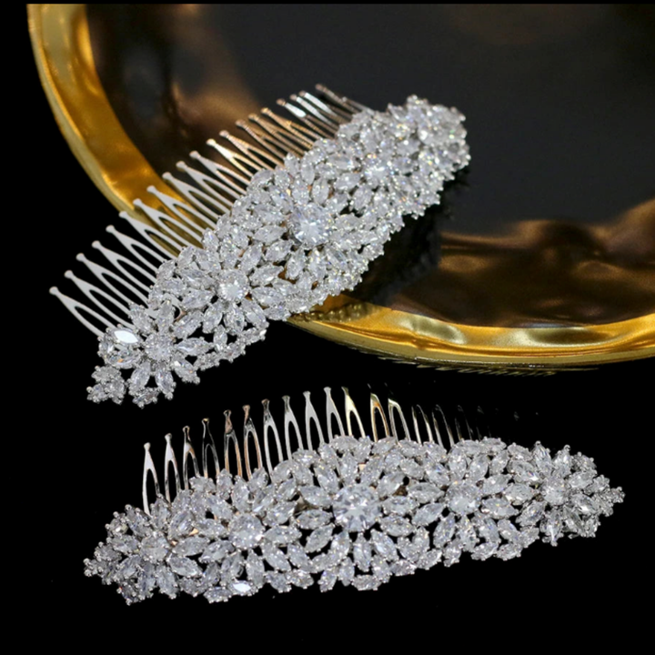 Celestial Bloom Bridal Hair Comb
