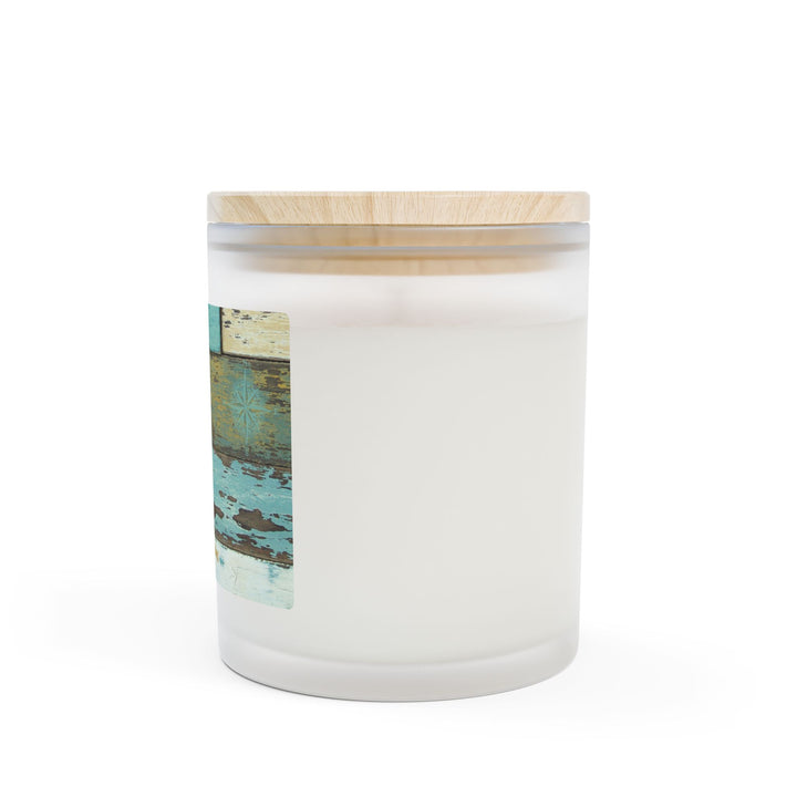 Driftwood Aqua – Frosted Glass Candle 11oz