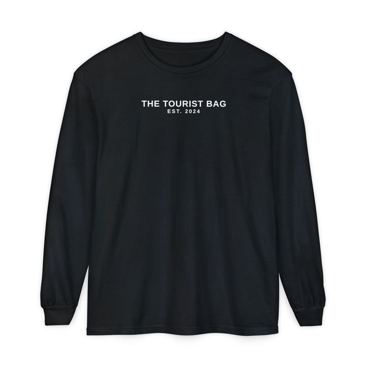Road Trip Tales – Classic Storybook Edition — Unisex Garment-dyed Long Sleeve T-Shirt (Black)