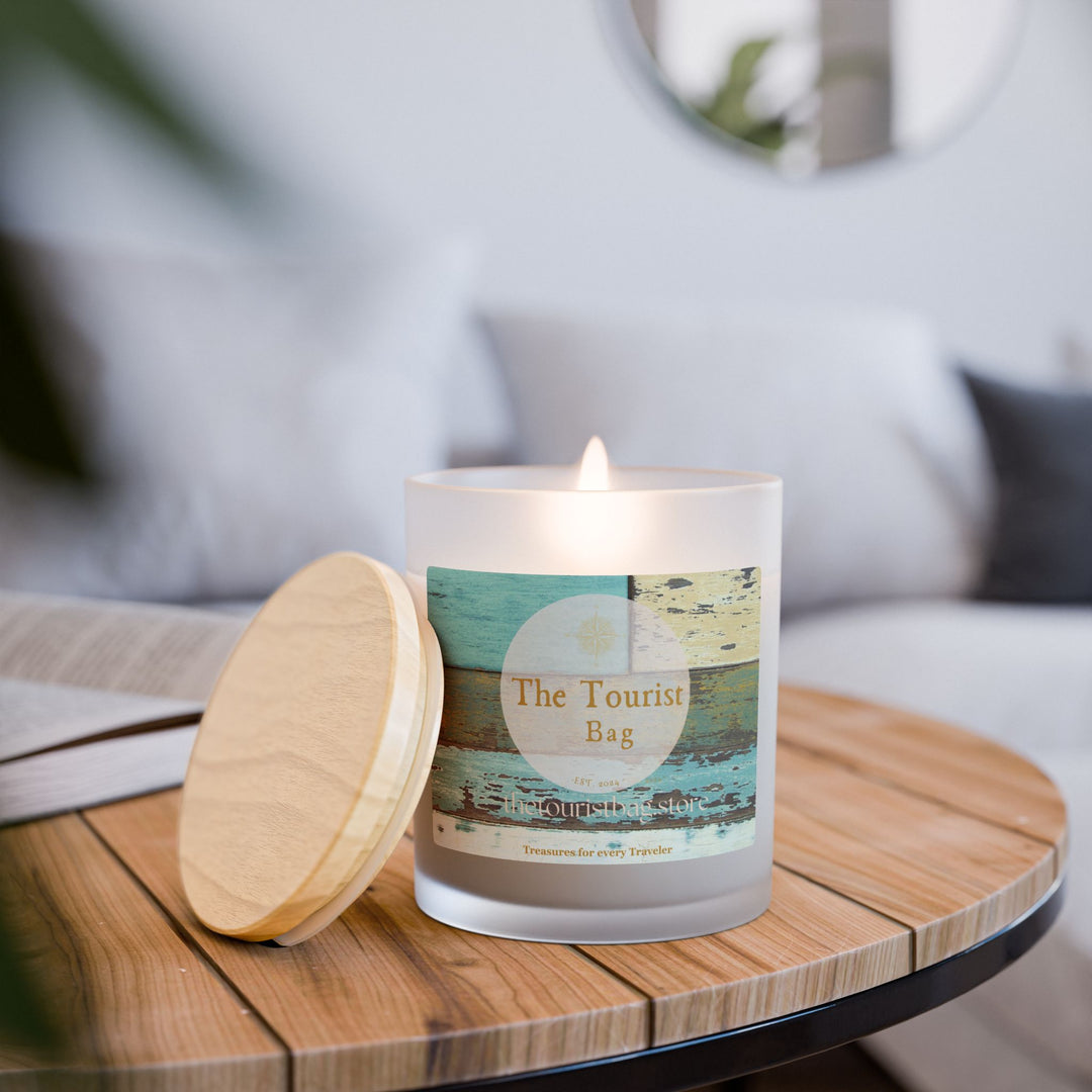 Driftwood Aqua – Frosted Glass Candle 11oz