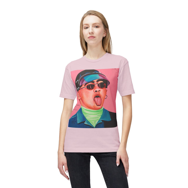 Signature Portrait Unisex Midweight T-shirt, Made in US (Inspired by BadBunny) product image from The Tourist Bag