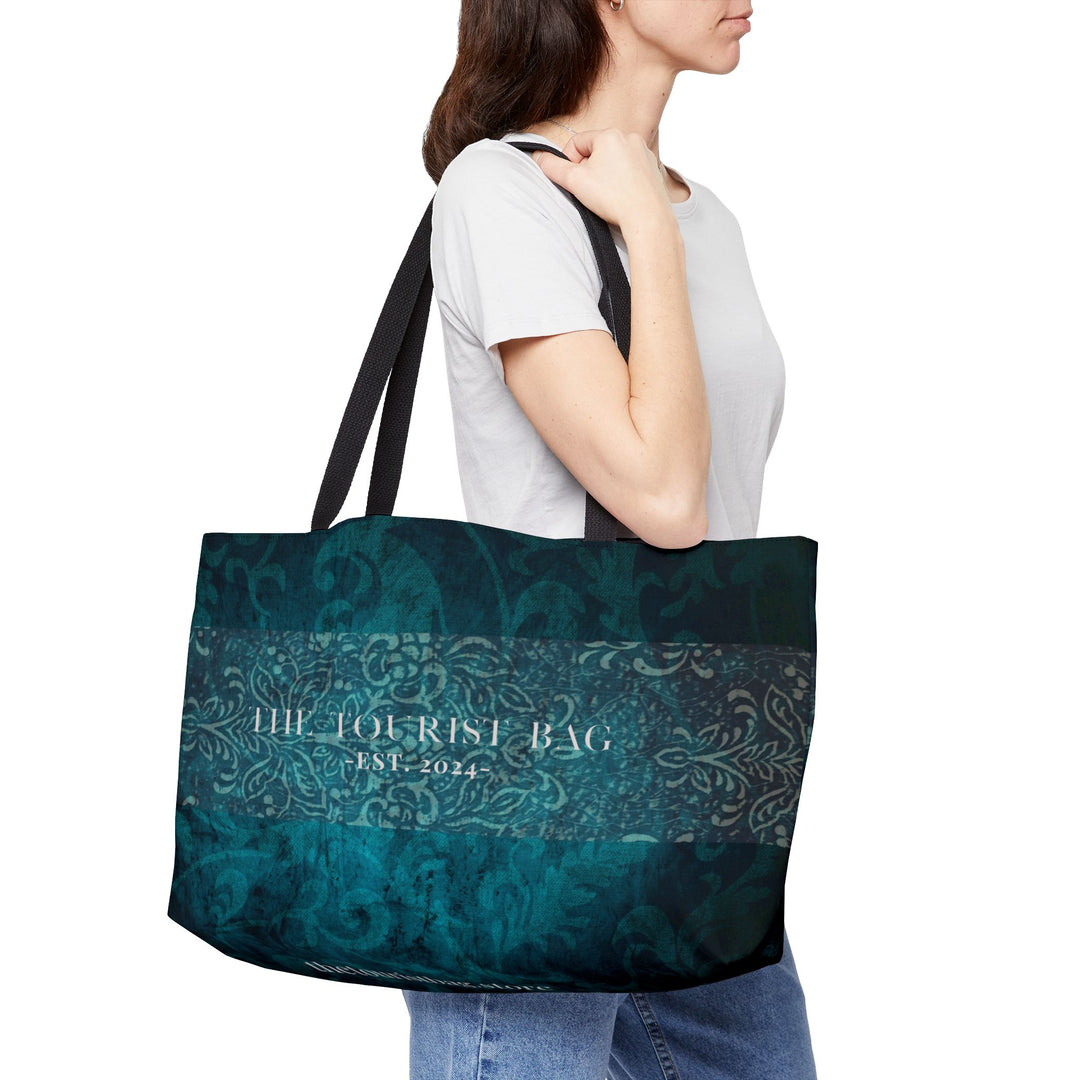 Midnight Lace Weekender Tote Bag