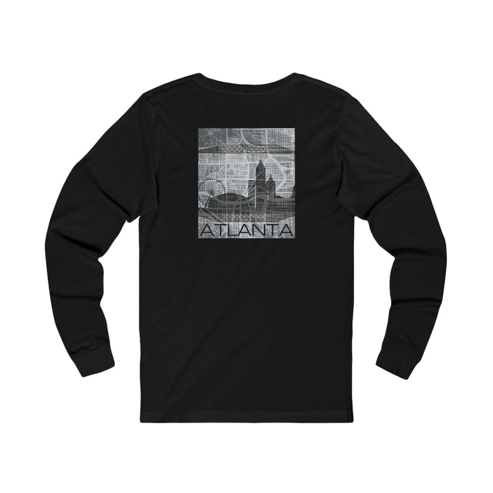 Atlanta Series, Blueprint Cityscape - Unisex Jersey Long Sleeve Tee