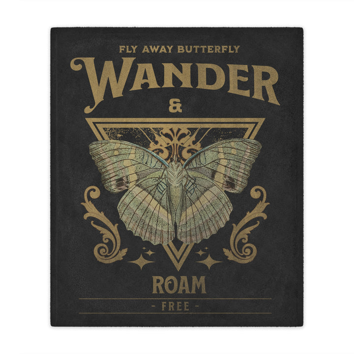 Wander & Roam – Golden Wing Edition, Minky Blanket (50 x 60)