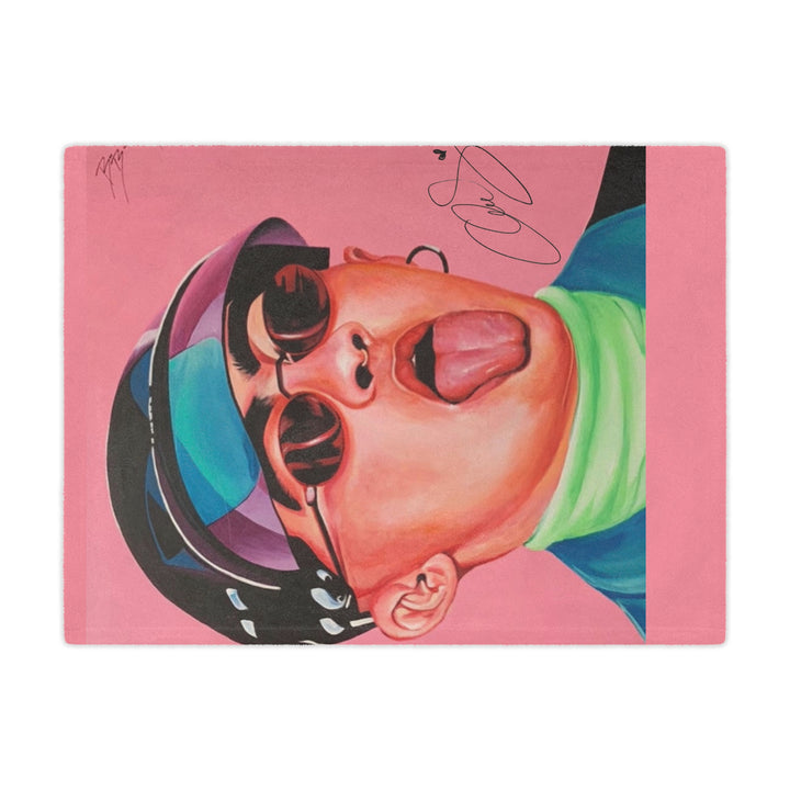 Signature Portrait - Minky Blanket (Inspired by Bad*Bunny)