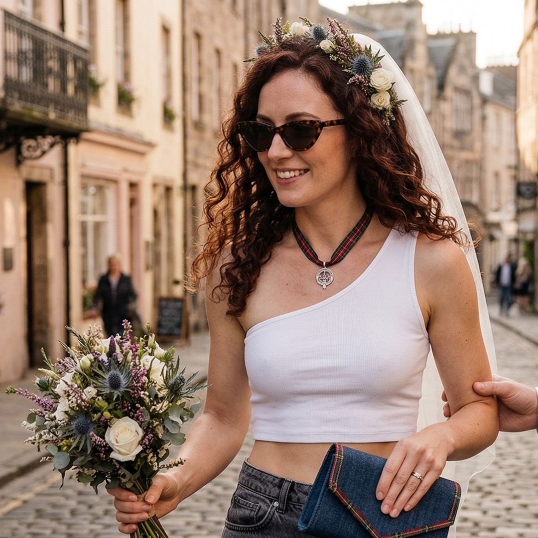 Pearl Union One-Shoulder Cropped Top  —  White Bridal Honeymoon Outfit