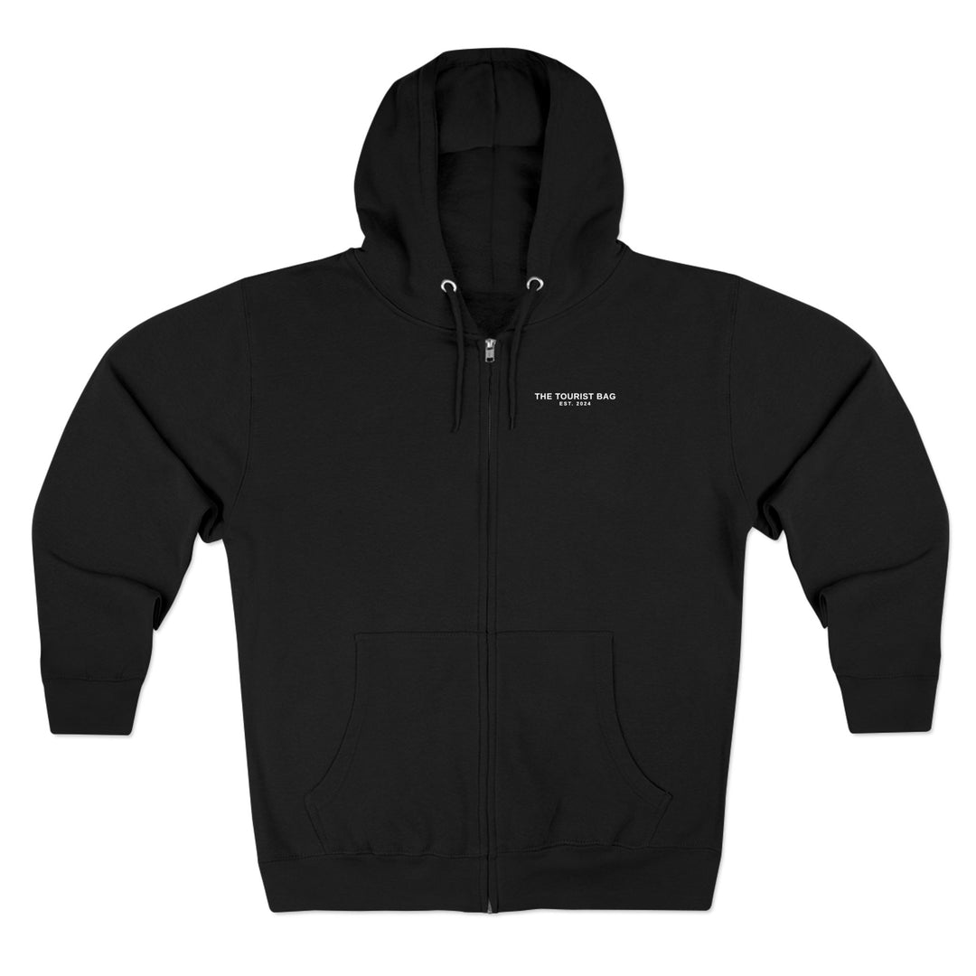 Desert Grown, Gentle Not Fragile, Unisex Zip Hoodie (Black)