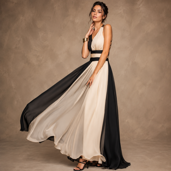 Midnight Champagne Reverie Maxi Dress