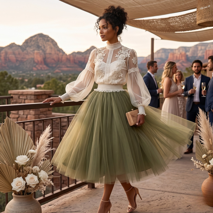 Ivory Garden Heirloom Lace Reception Blouse